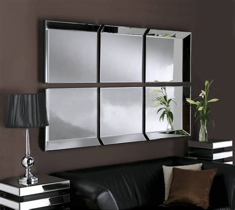 large glass bevelled wall mirrors