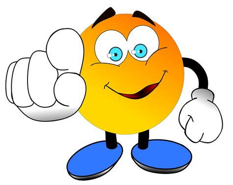 pointing finger smiley clipart   transparent png creazilla