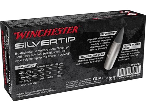 winchester  aac blackout ammunition wst  grain silvertip