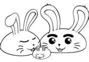 rabbits coloring pages  coloring pages