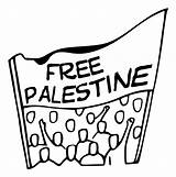 Palestine Demonstration Openclipart Transparent Palestinian Hiclipart sketch template