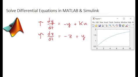 solve differential equations  matlab  simulink youtube