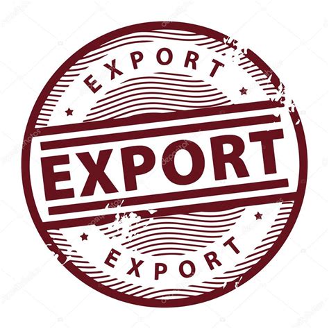 export stamp stock vector  fla