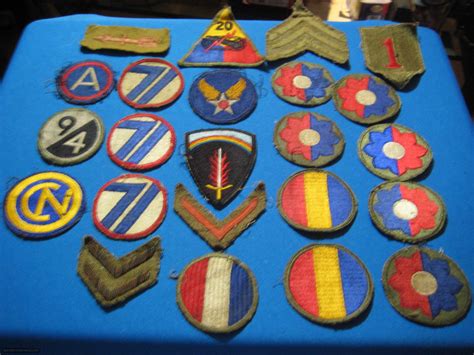 army ww division patches army military