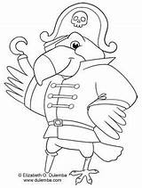 Pirate Parrot Coloring Pages Getcolorings Printable sketch template