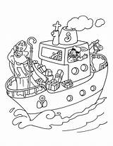 Sinterklaas Kleurplaat Stoomboot Kleurplaten Piet Animaatjes Knutselen Hetkinderhuis sketch template
