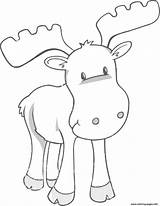 Moose Coloring Pages Printable Kids Animal Clipart Print Cute Sheets Color Bear Colouring Crafts Muffin Cranky Sheet Very Give If sketch template