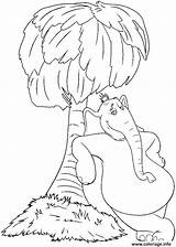 Coloriage Palmier Seuss Hears Horton Dessin sketch template