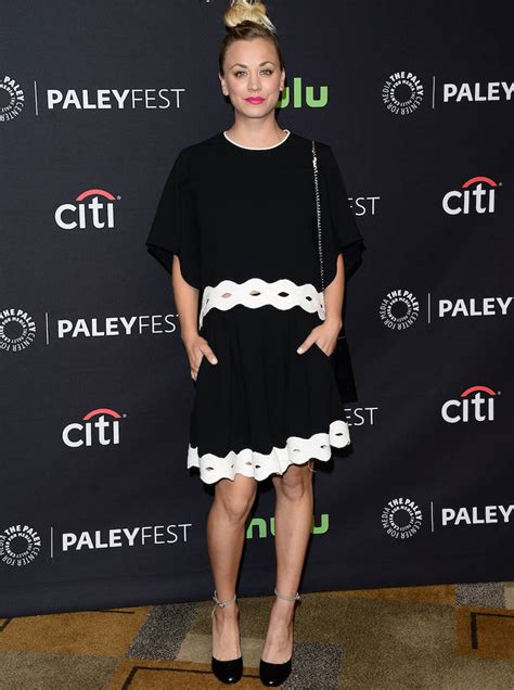 kaley cuoco wore a little black dress to paleyfest uinterview