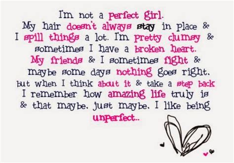 I M Not A Perfect Girl English Quotes 2014 English Quote