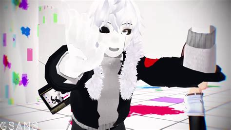 Echotale Gaster Sans X Frisk [mmd] Youtube