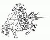 Chevalier Equipement Coloriage sketch template