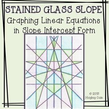 stained glass slope graphing linear equations answer key rose