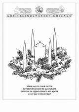 Advent Wreath Coloring Pdf sketch template