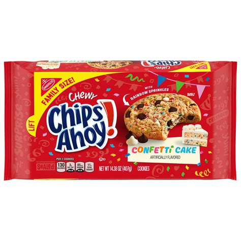 chips ahoy chewy confetti cake chocolate chip chewy cookies