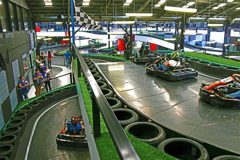 slideways  karting   epic european style multi level indoor kart track  features