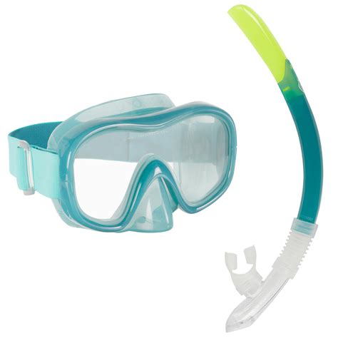 kit de snorkeling masquetuba snk  adulte coral pale subea decathlon