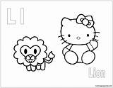 Lion Pages Letter Coloring Color Online sketch template