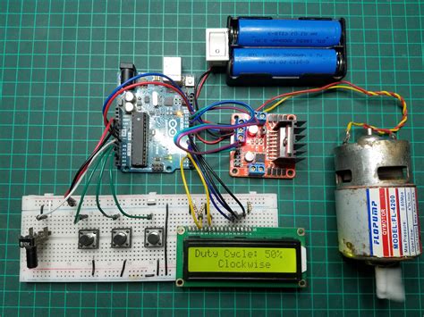 dc motor speed controller arduino project hub