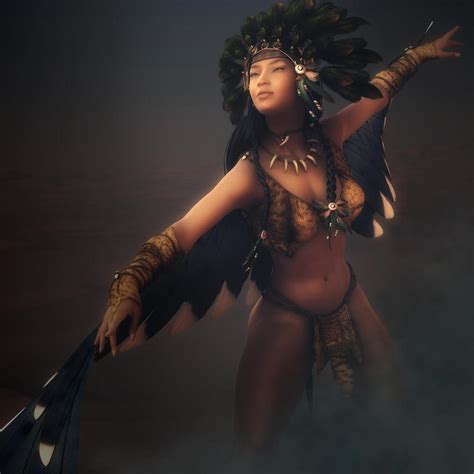 the dance fantasy native american woman 3d art by