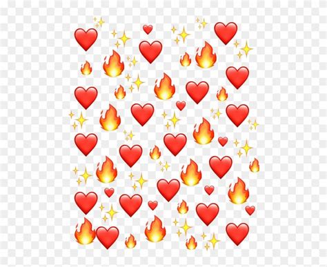 find hd fire heart background emoji freetoedit tedua hd png