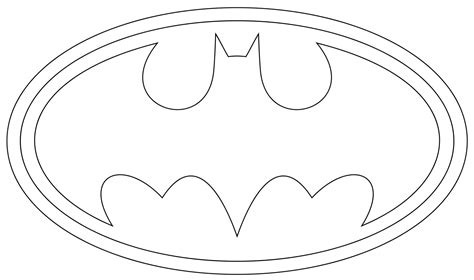 batman symbol coloring page coloring pages