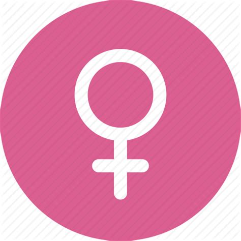 Circle Female Gender Pink Sex Sign Woman Icon