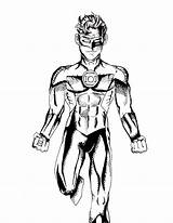 Sinestro sketch template