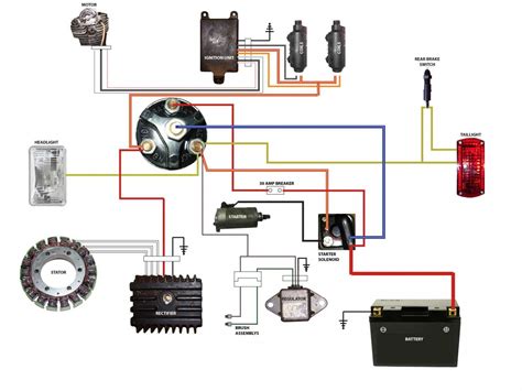 simplified wiring diagram  xs cafe motorcycle wiring bobber bobber motorcycle