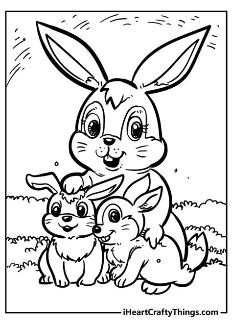rabbit coloring pages  color rabbit kids coloring pages vrogue