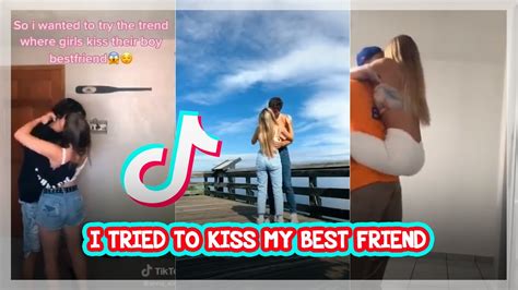 today i tried to kiss my best friend 9 💋 new trend tiktok compilation