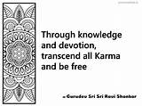 Sri Ravi Shankar Gurudev Devotion Knowledge Inspirational Quote Through Transcend Srisri sketch template