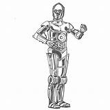 C3po Tegning Idéer Tegninger Malerier Skitser Tegneteknikker Tegne Lær Til Starklx sketch template