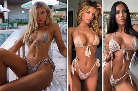instagram models go wild for sexy micro bikini trend daily star