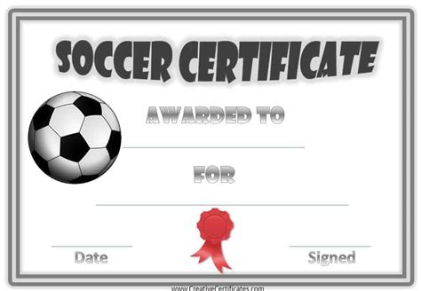editable soccer certificates customize  instant