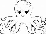 Octopus Printable Template Coloring Outline Pages Drawing Crafts Paper Skip Main sketch template
