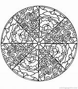 Mandala Coloring Kids Mandalas Pages Printable Winter Kleurplaten Colouring Sheets Color Adults Fun Christmas Zo Personal Create Relaxation Simple Print sketch template