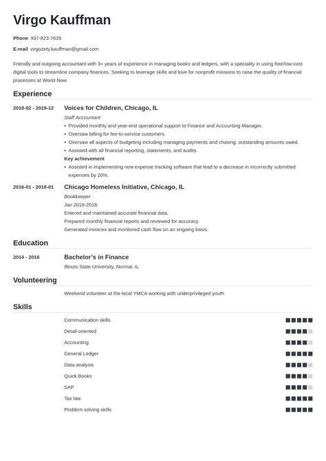 nonprofit resume examples template guide