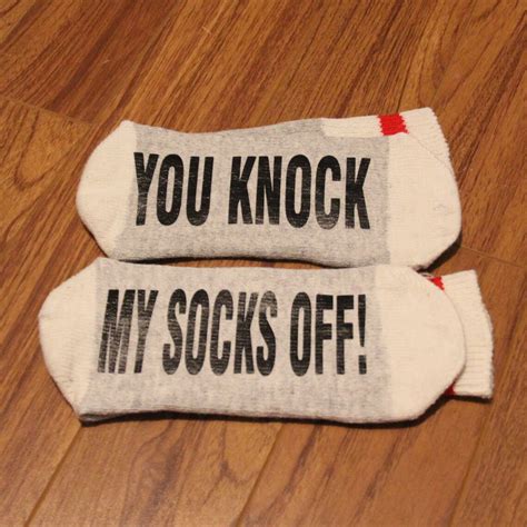 knock  socks  word socks funny socks etsy
