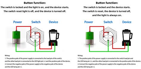 wire momentary push button switch