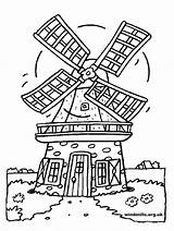 Windmill Colouring Coloring Pages Windmills Designs Colour Template sketch template