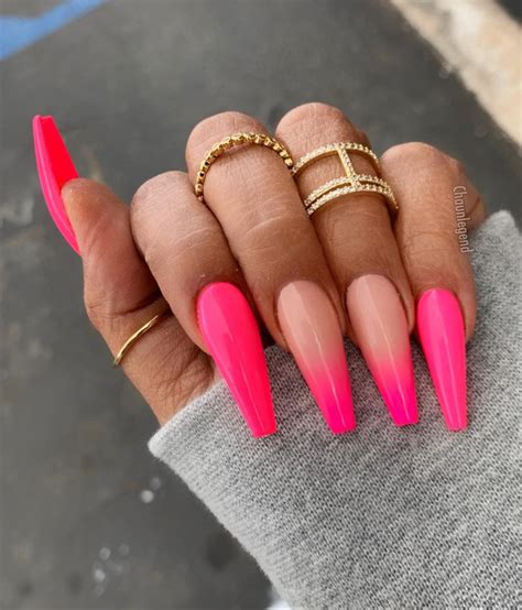 trendy acrylic coffin nails design  long nails  summer page
