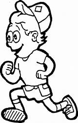 Running Coloring Cliparts Cross Country sketch template
