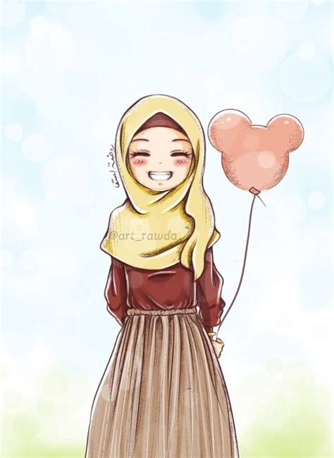 hijab muslimah anime drawing hijaber cartoons pinterest video bokep bugil