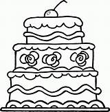 Cake Coloring Pages Wedding Birthday Outline Drawing Kids Cartoon Clipart Worksheet Printable Cakes Chocolate Clipartmag Vector Fireman Extinguishing Popular Cupcake sketch template
