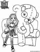 Monster High Coloring Pages Sheets Library Clipart sketch template