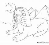 Sphinx Coloring Drawing Coloringcrew Egypt Pages Comments Comment Getdrawings sketch template