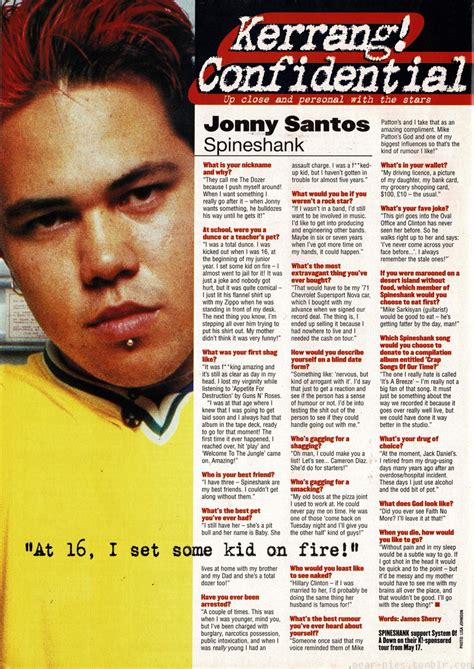 crazy ass moments in nu metal history on twitter jonny santos of