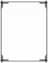 Simple Paper Borders Border Coloring Kids Designs Pages sketch template