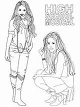 Gabriella Sharpay Coloriages sketch template